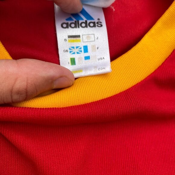 Vintage 2002 Adidas Spain Home Football Soccer Jersey Large - Picture 4 of 9